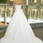 Custom Made- Beads Embellished Strapless Pleated Wedding Dress Cocktail Bridesmaid Ball Prom Gown Q2