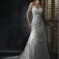 Custom Made- Beads Embellished Strapless Sexy Wedding Dress Cocktail Bridesmaid Ball Prom Gown Q3