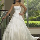 Custom Made- Beads Embellished Strapless Sexy Wedding Dress Cocktail Bridesmaid Ball Prom Gown Q6