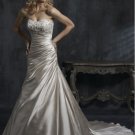 Custom Made- Beads Embellished Strapless Sexy Wedding Dress Cocktail Bridesmaid Ball Prom Gown Q8