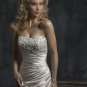 Custom Made- Beads Embellished Strapless Sexy Wedding Dress Cocktail Bridesmaid Ball Prom Gown Q8