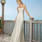 Custom Made- Beads Embellished Strapless Sexy Wedding Dress Cocktail Bridesmaid Ball Prom Gown Q9