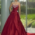 Custom Made- Bead Embellish Strapless Sweetheart Wedding Dress Cocktail Bridesmaid Ball Prom Gown Y