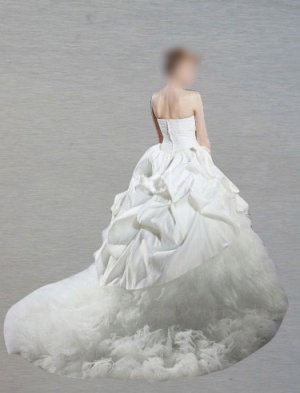 Custom Made- Sexy Bride Strapless Court Train Wedding Dress Cocktail Bridesmaid Ball Prom Gown Y