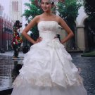 Custom Made- Bowknot Strapless Sexy Wedding Bride Dress Cocktail Bridesmaid Ball Prom Y3