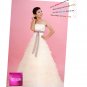 Custom Made- Long Ribbon Tube Yarn Formal Wedding Bride Dress Cocktail Bridesmaid Ball Prom
