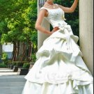 Custom Made- Bowtie Waist Bubble Style Wedding Bride Dress Cocktail Bridesmaid Ball Prom