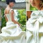 Custom Made- Bowtie Waist Bubble Style Wedding Bride Dress Cocktail Bridesmaid Ball Prom