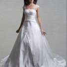 Custom Made- Bubble Chapel Train Zip Back L. Grey Wedding Bride Dress Cocktail Bridesmaid Ball Prom