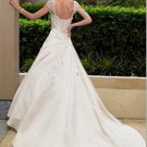 Custom Made- Cape Sleeve White Sexy Wedding Bride Dress Cocktail Bridesmaid Ball Prom