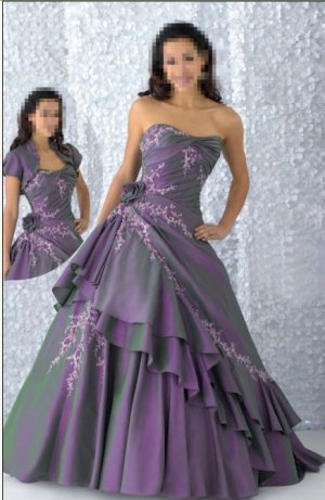 Custom Made- Strapless Ruched Floral Sexy Wedding Bride Dress Cocktail Bridesmaid Ball Prom Y