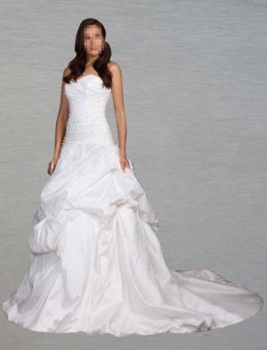 Custom Made- Chapel Train Off Shoulder Bubble Wedding Bride Dress Cocktail Bridesmaid Ball Prom Y