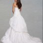Custom Made- Chapel Train Off Shoulder Bubble Wedding Bride Dress Cocktail Bridesmaid Ball Prom Y