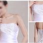 Custom Made- Chapel Train Shimmer Luxury Wedding Bride Dress Cocktail Bridesmaid Ball Prom Y