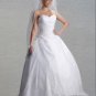 Custom Made- Chapel Train Zip sleeveless bubble Wedding Bride Dress Cocktail Bridesmaid Ball Prom Y