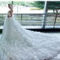 Custom Made- Charming Lace Strapless Tailing Wedding Bride Dress Cocktail Bridesmaid Ball Prom Y
