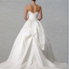 Custom Made- Chest Warp Off-Shoulder Zipper Wedding Bride Dress Cocktail Bridesmaid Ball Prom Y