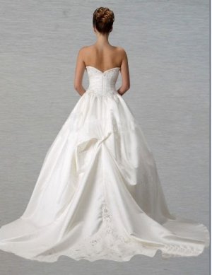 Custom Made- Chest Warp Off-Shoulder Zipper Wedding Bride Dress Cocktail Bridesmaid Ball Prom Y