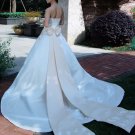 Custom Made- Bowknot Zip Back Off-Shoulder Wedding Bride Dress Cocktail Bridesmaid Ball Prom Y