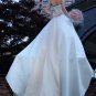 Custom Made- Bowknot Zip Back Off-Shoulder Wedding Bride Dress Cocktail Bridesmaid Ball Prom Y