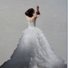 Custom Made- Multilevel Cheat Warp Floor-Length Wedding Bride Dress Cocktail Bridesmaid Ball Prom Y