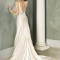 Custom Made- Deep V-Neck Beads Embellish Wedding Bride Dress Cocktail Bridesmaid Ball Prom Y