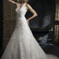 Custom Made- Deep V-Neck Floral Embellish Halter Wedding Bride Dress Cocktail Bridesmaid Ball Prom Y