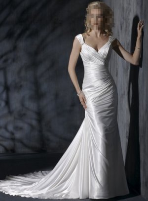 Custom Made- Deep V-Neck design Halter Sexy Wedding Bride Dress Cocktail Bridesmaid Ball Prom Y2