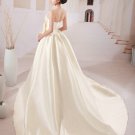 Custom Made- Diamond Embellished Bowknot Wedding Bride Dress Cocktail Bridesmaid Ball Prom