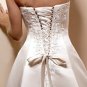 Custom Made- Drawstring Back Floral Tunic Gown Wedding Bride Dress Cocktail Bridesmaid Ball Prom