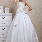 Custom Made- Drawstring Back Sleeveless Bowknot Wedding Bride Dress Cocktail Bridesmaid Ball Prom