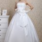 Custom Made- Drawstring Back Sleeveless Bowknot Wedding Bride Dress Cocktail Bridesmaid Ball Prom