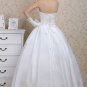 Custom Made- Drawstring Back Sleeveless Bowknot Wedding Bride Dress Cocktail Bridesmaid Ball Prom