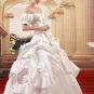 Custom Made- Elegant Bowknot Pleated Short Sleeve Wedding Bride Dress Cocktail Bridesmaid Ball Prom