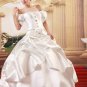 Custom Made- Elegant Bowknot Pleated Short Sleeve Wedding Bride Dress Cocktail Bridesmaid Ball Prom