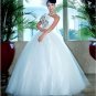 Custom Made- Elegant Flowers Printed Off-Shoulder Wedding Bride Dress Cocktail Bridesmaid Ball Prom