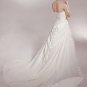Custom Made- Elegant Shimmer Strapless Court Train Wedding Bride Dress Cocktail Bridesmaid Ball Prom