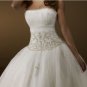 Custom Made- Embellished Pleated Long Hem Sexy Wedding Bride Dress Cocktail Bridesmaid Ball Prom R3