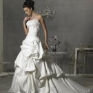 Custom Made- Embroidery Shirred Bubble Lap Sexy Wedding Bride Dress Cocktail Bridesmaid Ball Prom R3