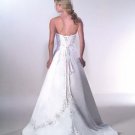 Custom Made- Embroidery Bead Embellish Strapless Wedding Bride Dress Cocktail Bridesmaid Ball Prom3