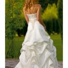 Custom Made- Waist Fake Belt Embellished Strapless Wedding Bride Dress Cocktail Bridesmaid Ball