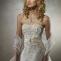 Custom Made-Embroidery Sweetheart Strapless Wedding Bride Dress Cocktail Bridesmaid Ball Prom S2