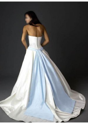 Custom Made- Fake Belt Embellished Strapless Wedding Bride Dress Cocktail Bridesmaid Ball Prom S5