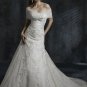 Custom Made- Floral Lace Embellished Strapless Wedding Bride Dress Cocktail Bridesmaid Ball Prom S2