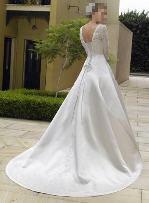 Custom Made- Design Three Quarter Sleeve Wedding Bride Dress Cocktail Bridesmaid Ball Prom S2