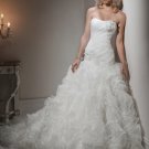 Custom Made- Sexy Floral Embellished Strapless Wedding Bride Dress Cocktail Bridesmaid Ball Prom S2
