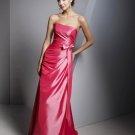 Designer Red Strapless Formal Long Evening  Prom Bridesmaid Wedding
