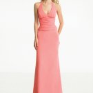 Designer Red Halter Pleated Evening Dress 2011 Prom Bridesmaid Wedding