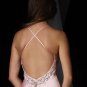 Elegant Pink Spagetti Straps Beading Empire Waist Evening Dress Cocktail Prom Bridesmaid Wedding