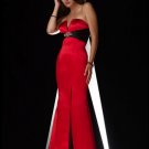 Elegant Red Strapless Beading Empire Waist Evening Dress Cocktail Prom Bridesmaid Wedding